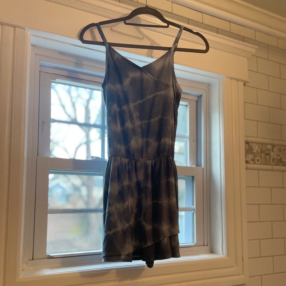 Abercrombie Kids blue tye dye romper